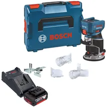 Bosch GKF 18V-8 Akku Kantenfräse 18 V 8,0 mm + 1x Akku 5,0 Ah + Ladegerät + L-Boxx