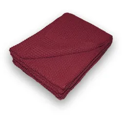 Traumhaft gut schlafen Strickdecke – Kuscheldecke in verschiedenen Farben, 100% Polyester