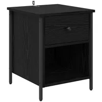 VidaXL Nachttisch Schwarze Eiche 40 x 42 x 50
