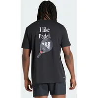adidas PADEL CATEGORY Grafik T-Shirt schwarz S