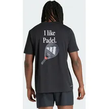 adidas PADEL CATEGORY Grafik T-Shirt schwarz S