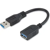 Startech USB 3.0 Verlängerungskabel 0,15 m Schwarz