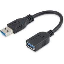 Startech USB 3.0 Verlängerungskabel 0,15 m Schwarz