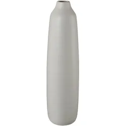Bodenvase CREATIV DECO, grau, H:40,00cm Ø:11,00cm, Keramik, Vasen, besondere Oberflächenstruktur
