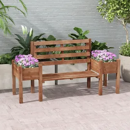 Outsunny Gartenbank 184 x 59 x 95 cm Braun