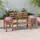 Outsunny Gartenbank 184 x 59 x 95 cm Braun