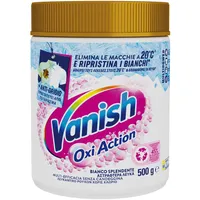 Vanish Oxi Action Multipower Weißes Glanzpulver, Fleckenentferner für Weißwäsche, 1 Packung mit 500 g für Wäsche, Zusatzstoff für die Waschmaschine, multifunktional, ohne Bleichmittel