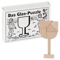 Bartl 102592 Mini-Holz-Puzzle Das Glas-Puzzle aus 7 kleinen Holzteilen