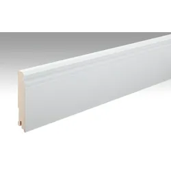 MeisterWerke Fussleiste Hamburger Profil 18/100 mm  Weiß streichfähig DF 2222 - 2380 mm
