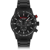 Audi collection 3102200500 Chronograph Armbanduhr Uhr Wechselarmband Herren, schwarz