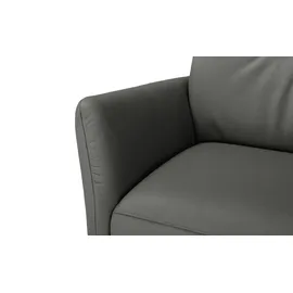 Max Schelling Sessel Elmira Leder 81 x 120 x 92 cm Grau elektrisch, drehbar