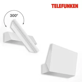 Telefunken Außenwandleuchte Kunststoff, Metall 17,2x14,1x5,2 cm inkl. LED 10 W weiß