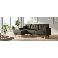 OTTO home Ecksofa TRIPLO Bettkasten 2-Sitzer Grau