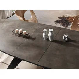 WFL GROUP Ausziehtisch 180 x 76 x 90 cm grau