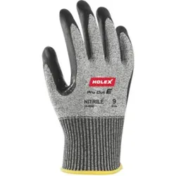 HOLEX Handschuh-Paar Cut, schwarz/grau, Schnittschutzklasse E, Größe 10, Heavy Duty Heavy Duty