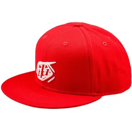 Troy Lee Designs Flat Bill Badge Kappe rot One Size