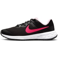 Nike Revolution 6 Sneaker, Black Hyper Pink Pink Foam, 38.5 EU