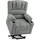 MCombo Relaxsessel 7102 Stoff 0 x 0 x 0 cm Grau mit Aufstehhilfe, Liegefunktion, Massage- und Wärmefunktion