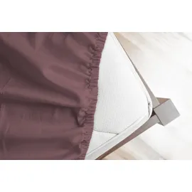 HIP Spannbettlaken Mako-Satin 180 x 200 cm rosa