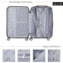 monzana Exopack Line 4-Rollen Cabin 53 cm / 40 l schwarz