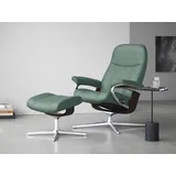 Stressless Stressless® Relaxsessel »Consul«, mit Cross Base, Größe S, M & L, Holzakzent Braun, grün