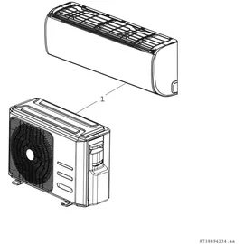 Bosch Climate 3000i Single Split-Klimagerät Inneneinheit CL3000i W 70 E 7 kW (7733701570)