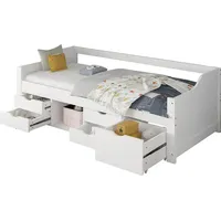 Home Deluxe Kinderbett Cosmos 90 x 200 cm Holz weiß