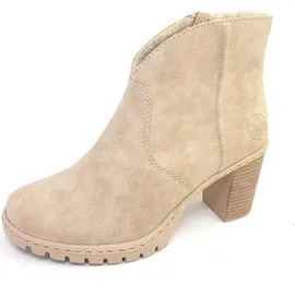 Rieker Damen Klassische Stiefeletten Y2553, Frauen Stiefeletten,Stiefel,Bootee,Booties,halbstiefel,Kurzstiefel,beige (60),42 EU / 8 UK