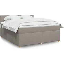 vidaXL Boxspringbett 180 x 200 cm Taupe