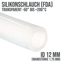 Veber(fr) 12 x 15,5 mm Silikon Silicon Milch Schlauch