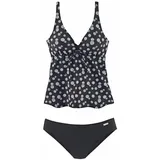 LASCANA Bügel-Tankini Damen Schwarz/Weiß 36 Cup C