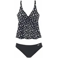 LASCANA Bügel-Tankini Damen Schwarz/Weiß 36 Cup C