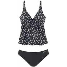 LASCANA Bügel-Tankini Damen Schwarz/Weiß 36 Cup C
