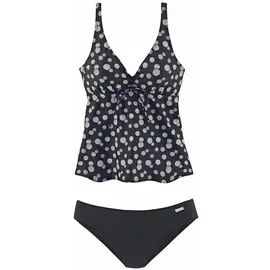 LASCANA Bügel-Tankini Damen Schwarz/Weiß 36 Cup C
