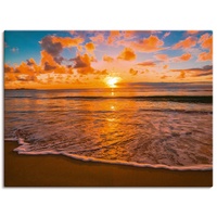 Artland Wandbild »Sonnenuntergang am Strand«, Sonnenaufgang & -untergang, (1