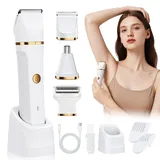 funhee Damenrasierer 3-in-1 Weiß