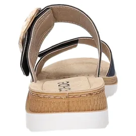 ROHDE Damen Pantolette mit schöner Zierschnalle und Klettverschluss Baviera 1301, Größe:41 EU,