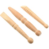 3 Stück Fascia Guasha Triggerpunkt Drücker Massagestab Holz Massage Gadget Akupunkturstift Fußmassage Triggerpunkt Massagegerät Manueller Akupressurstift Holz-Massagewerkzeuge