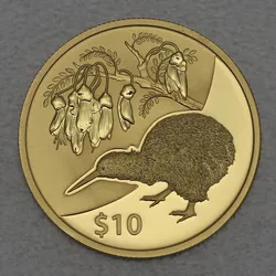 Goldmünze 1/4oz Kiwi 2012 Treasures of New Zealand (Neuseeland)