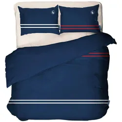 El Ganso - Set Bettbezug King 250x230, Spannbettlaken 200x200, 2 Kissenbezüge 50x80 - Marineblau 100% Baumwolle 180TC