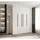 abiks möbel Drehtürenschrank COMO 180 x 245,5 x 40 cm Schwarz/Weiß