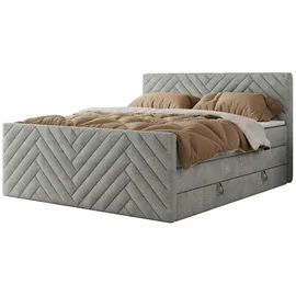 MKS Paris King Duo 160 x 200 cm H4 Hellgrau Struktur