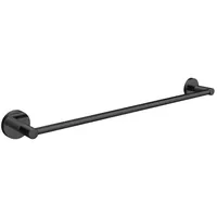 EMCO round Badetuchhalter, 500 mm, kürzbar, 436013351, Farbe: Schwarz