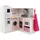 Costway Spielküche Kinderküche Holz mit Licht rosa