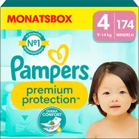 Pampers Premium Protection Gr.4 Einwegwindel, 9-14kg, 174 Stück