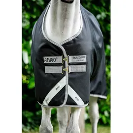 Horseware Ireland Outdoordecke 50g Amigo Bravo 12 Turn Out Weidedecke Black/Titanium Grey & Silver 130 (6'0)