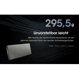 Nitecore Powerbank CARBO20000 - 20000mAh (20000 mAh,