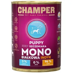 CHAMPER Puppy Truthahn-Monoprotein Welpenfutter 400 g