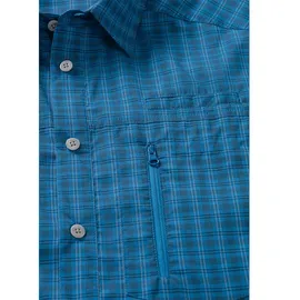Maier Sports Kurzarmhemd Blue Check S