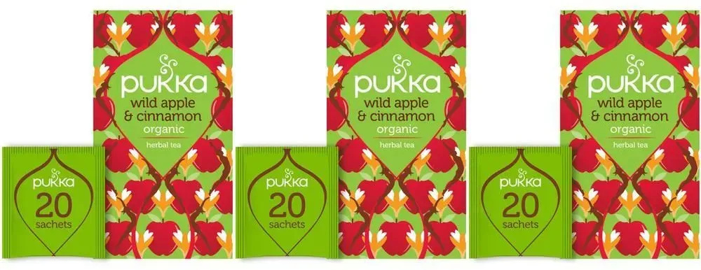 Pukka Herbs Thee Wild Apple & Cinnamon 3x20 St Instantthee
